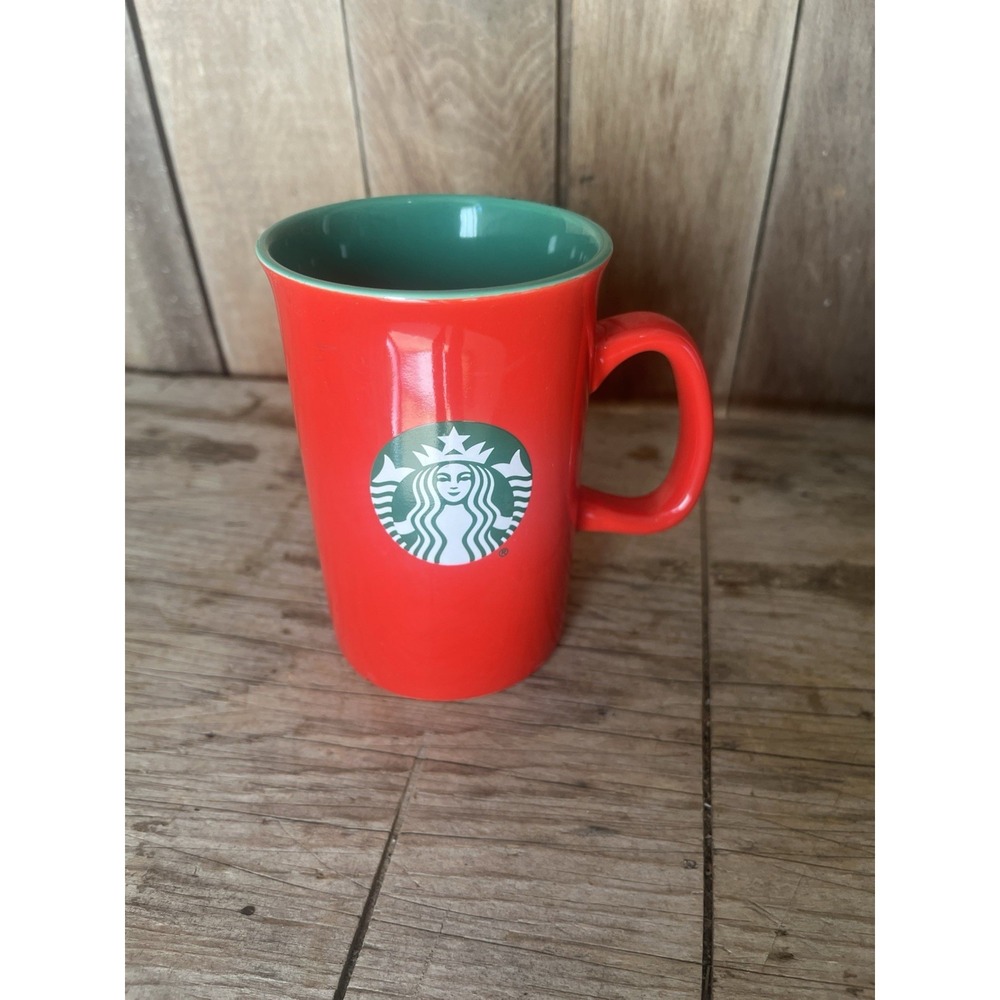 2024 Starbucks Christmas Red And Green 10 oz Coffee Mug Tea Cup Siren Logo‎
